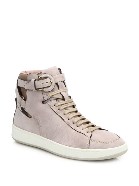 high top burberry sneakers.